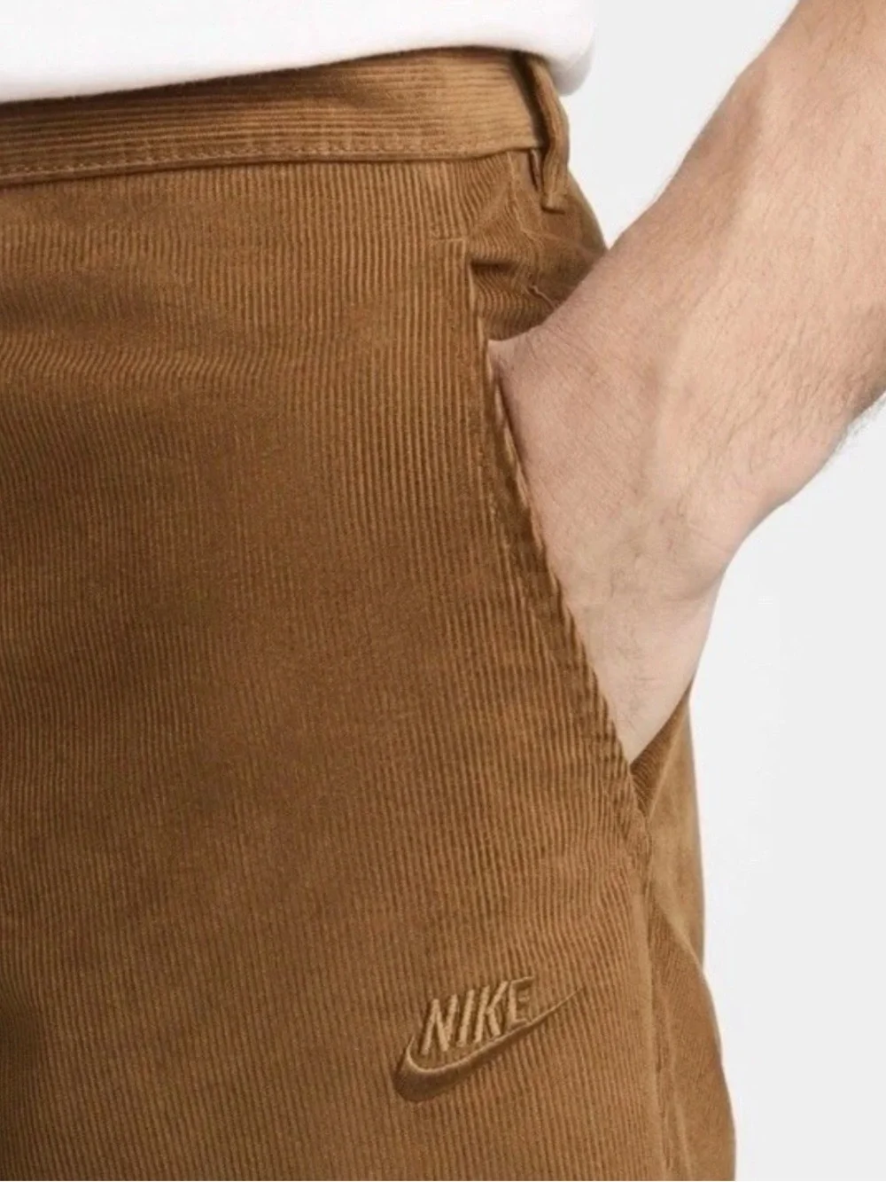 NIKE Corduroy brown Pants 30x32 NEW FZ0787-281 Straight Leg